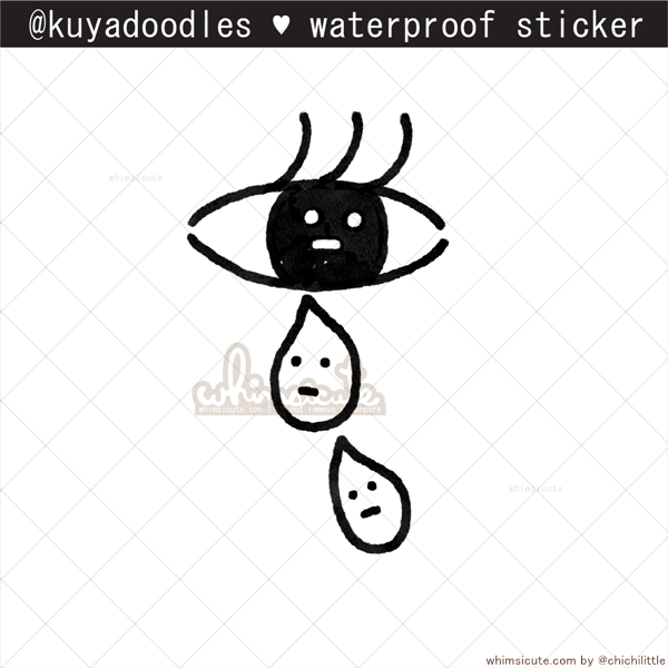 kuyadoodles - Meta Cry Waterproof Sticker