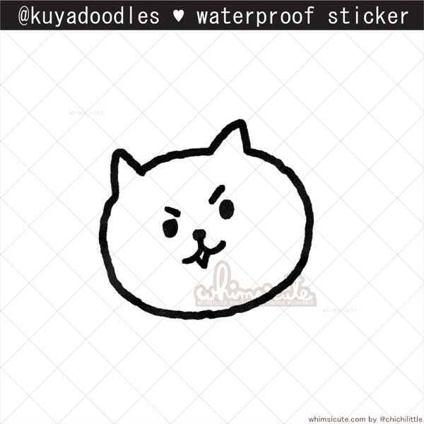 kuyadoodles - Bonster the Pom Waterproof Sticker