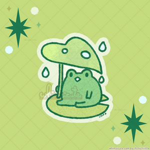 Pond Frog - Vinyl Sticker