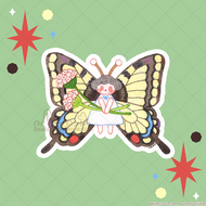 Butterfly Girl - Vinyl Sticker