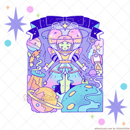 Galaxy Girl - Vinyl Sticker