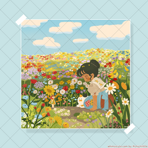 Wildflower Meadow Print 6x6in
