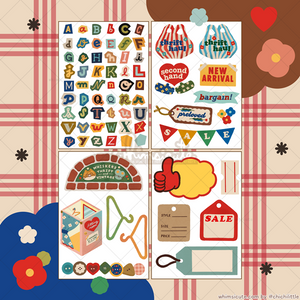 Thrift Shop Sticker Sheet SET - Matte