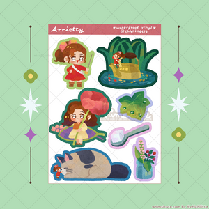 Arrietty - Waterproof Sticker Sheet