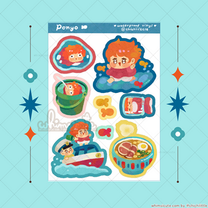 Ponyo - Waterproof Sticker Sheet