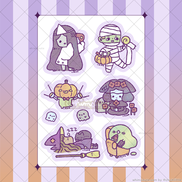 Spoopy Beings Sticker Sheet