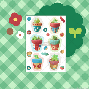Tiny Pots Sticker Sheet