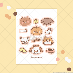 Cute Doggies Sticker Sheet