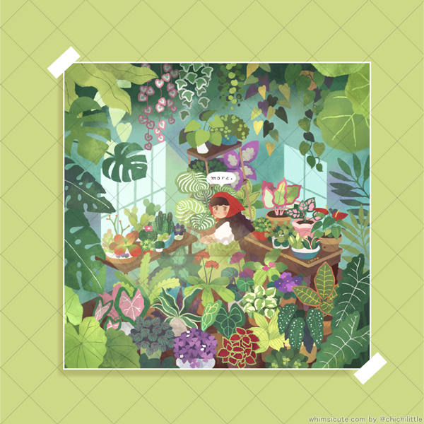 Need More Plants Print 6in x 6in