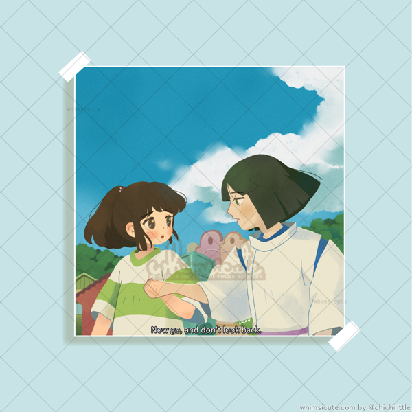 Chihiro and Haku - Don't Look Back Print 5in x 5in