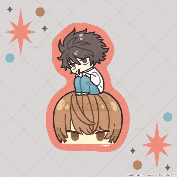 Death Note Light and L - Vinyl Sticker – Whimsicute