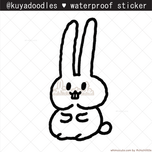kuyadoodles - Buunnnyyyy Waterproof Sticker