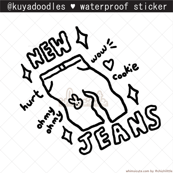 kuyadoodles - New Jeans Waterproof Sticker
