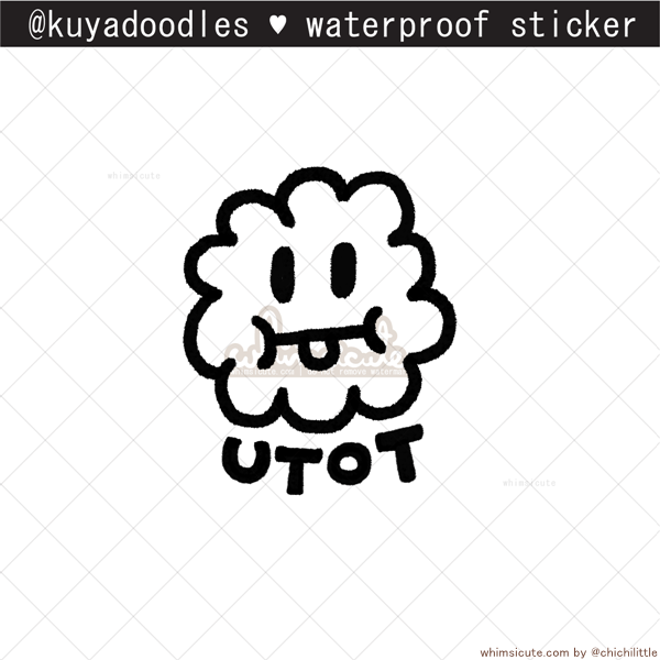 kuyadoodles - Utot (Fart) Waterproof Sticker