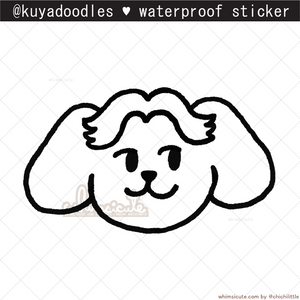 kuyadoodles - Handsome Dog Waterproof Sticker